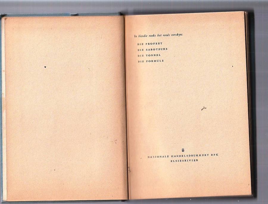 Die Dubbelspel - Dirk Lubbe (Gerrie Radlof) - Skaars Profeet reeks nr 5