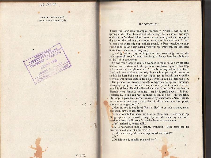 Die Vreemdeling - Karl Kielblock - Ou Kaapse verhaal