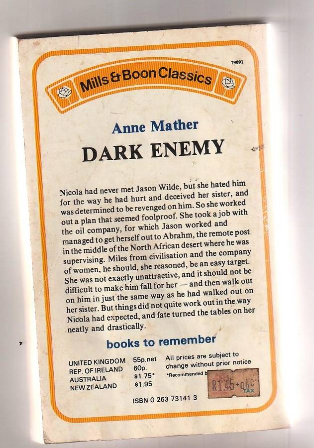 Dark Enemy - Anne Mather - Mills & Boon Classic