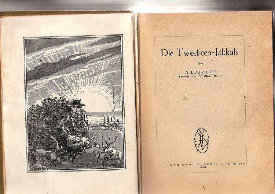 Die Tweebeen Jakkals - AJ du Plessis - 1939 uitgawe - Grensplaas reeks