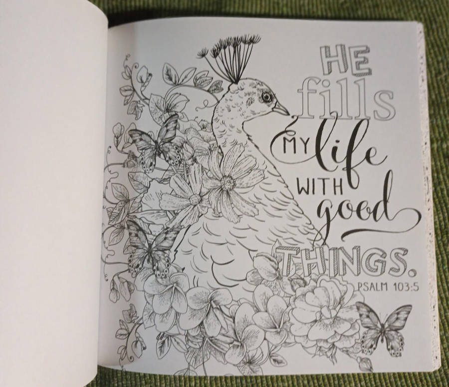 Coloring book. BE STILL AND KNOW THAT I AM GOD