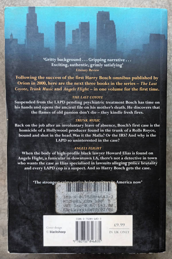 Michael Connelly. Three great novels