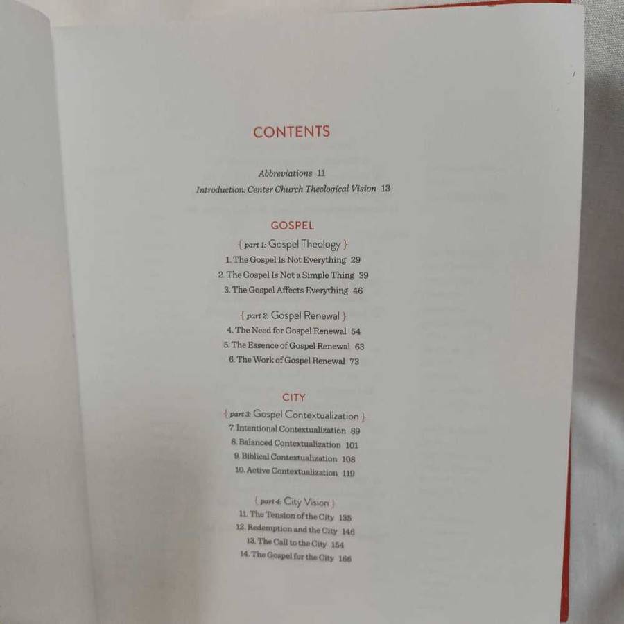 Center Church. Timothy Keller. Christian book