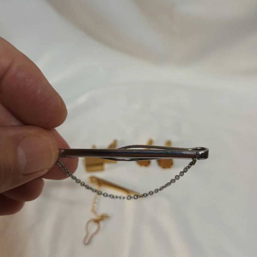 Tie pins and cufflinks