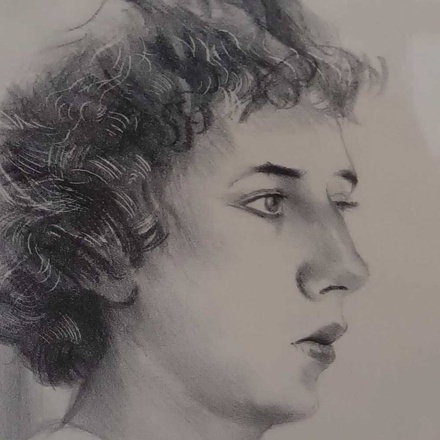 David Hockney signed lithograph "Small Head of Gregory"