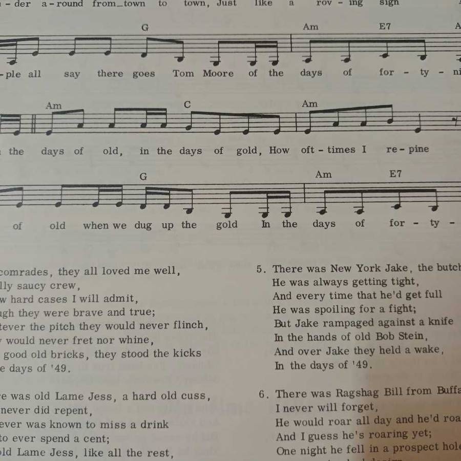 104 Folk Songs Sheet Music