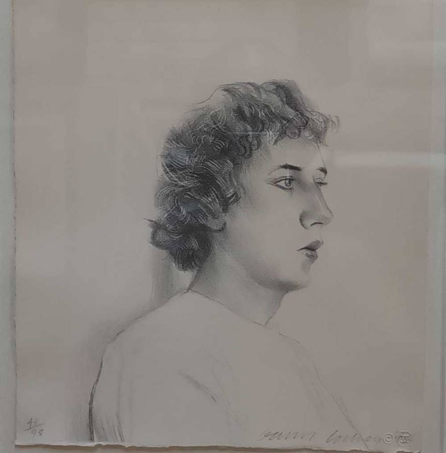 David Hockney signed lithograph "Small Head of Gregory"