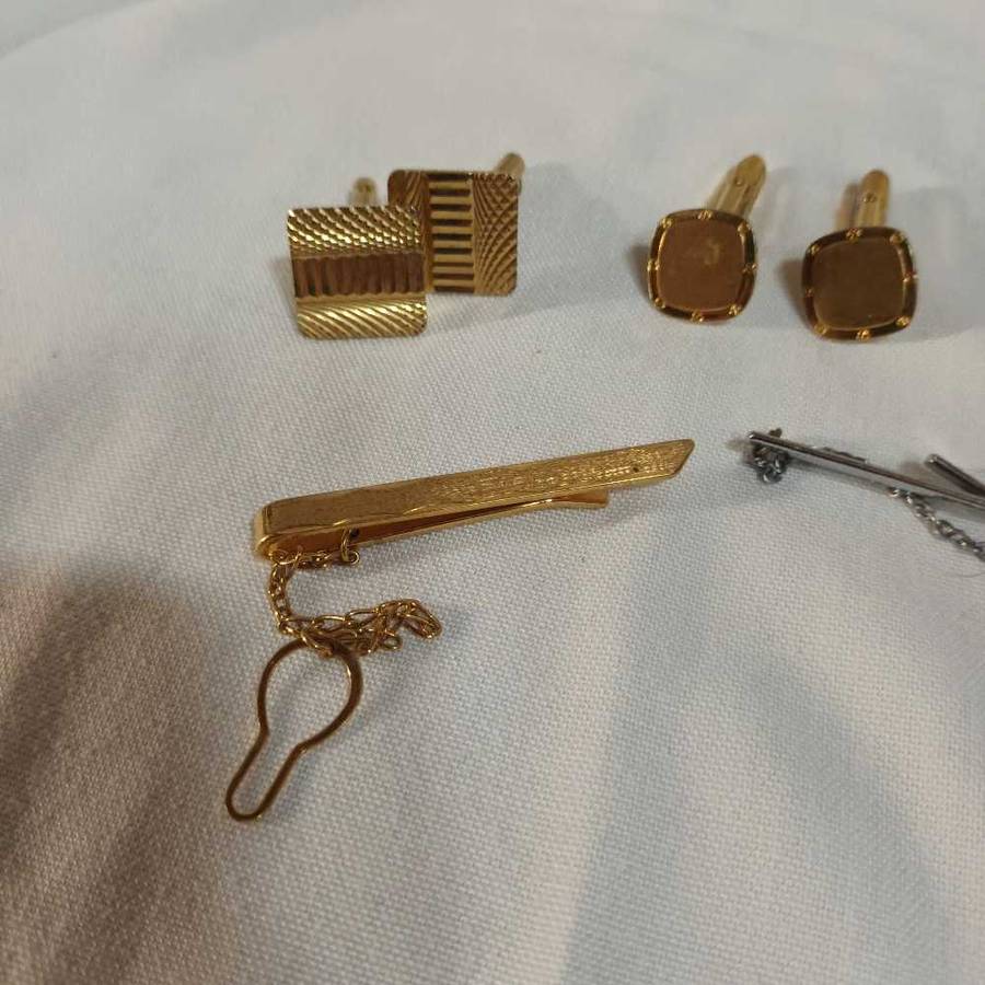 Tie pins and cufflinks