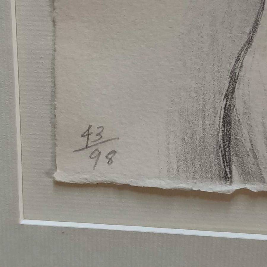 David Hockney signed lithograph "Small Head of Gregory"