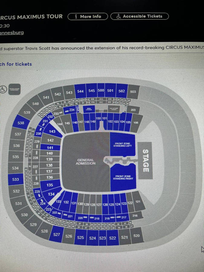 8x Travis Scott Circus Maximus tickets