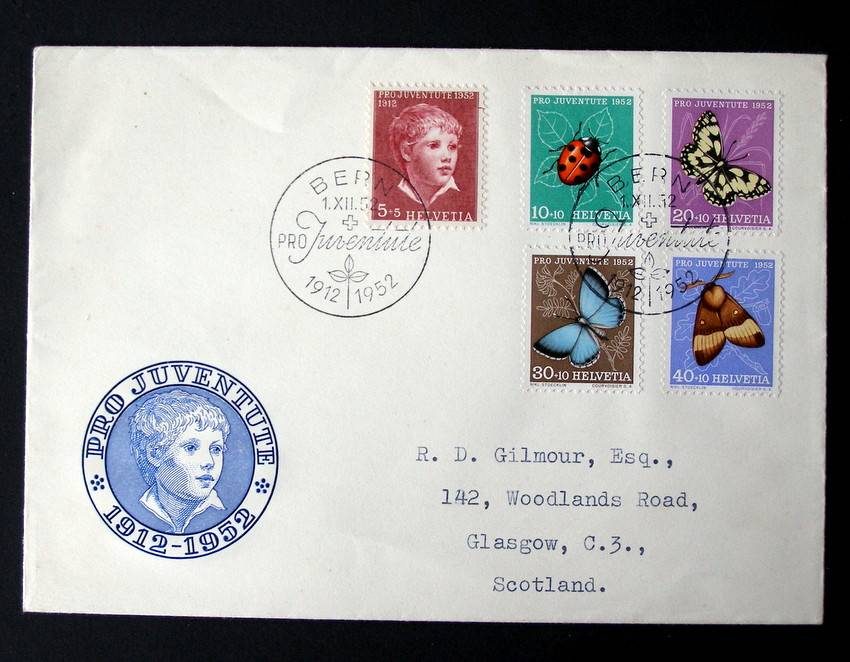SWITZERLAND Cover - Pro Juventute 1952