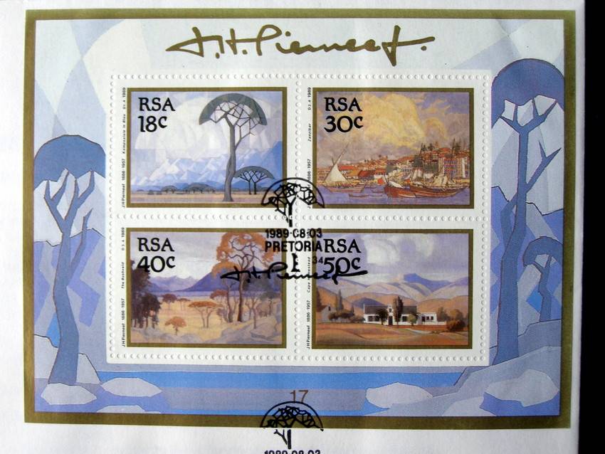 SOUTH AFRICA Cover - Pierneef Paintings Miniature Sheet 1989