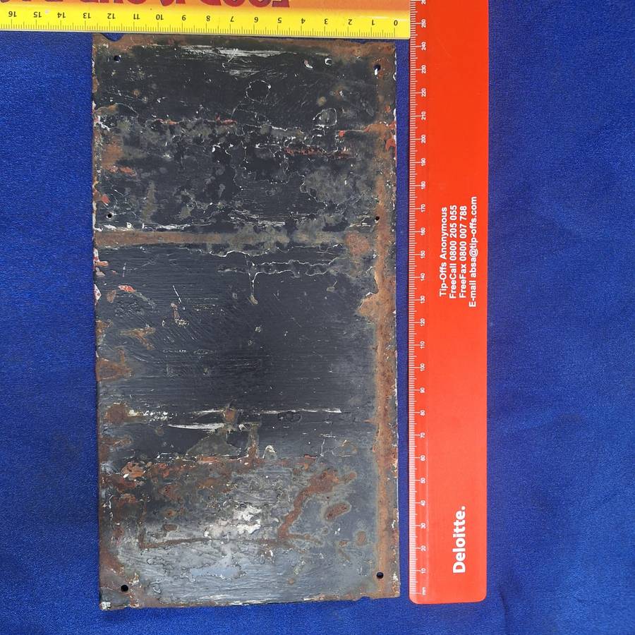 Beware of the Dog Metal Sign - Vintage