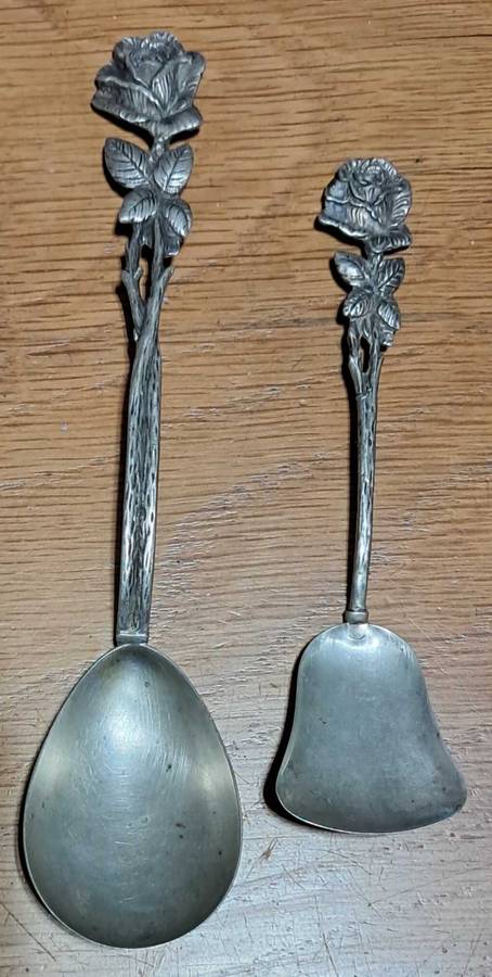 Silver sugar spoons