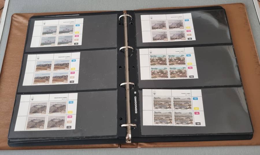 SWA/NAMIBIA/RSA ETC CONTROLS, POSTCARDS, SHEETS ETC IN RING BINDER. AS PER IMAGES. PLS READ!