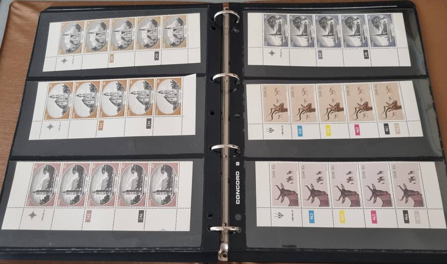 SWA/NAMIBIA/RSA ETC CONTROLS, POSTCARDS, SHEETS ETC IN RING BINDER. AS PER IMAGES. PLS READ!