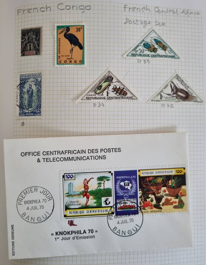 NEW AGE STAMP ALBUM SPRINGBACK WITH FRENCH COLONIES MINT/USED. AS PER IMAGES. NB: PLEASE READ BELOW!