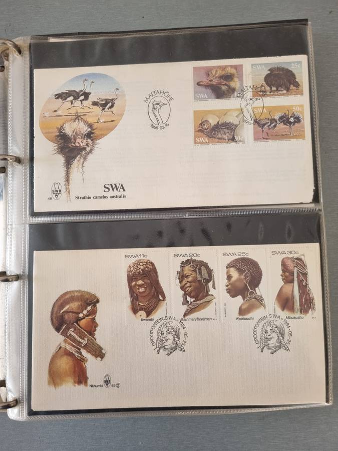 (X2) FDC ALBUMS 2ND HAND WITH SWA FDCs ETC. AS PER IMAGES. NB: PLEASE READ BELOW!!!