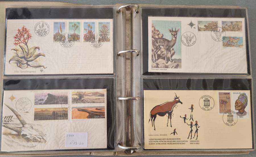 (X2) FDC ALBUMS 2ND HAND WITH SWA FDCs ETC. AS PER IMAGES. NB: PLEASE READ BELOW!!!