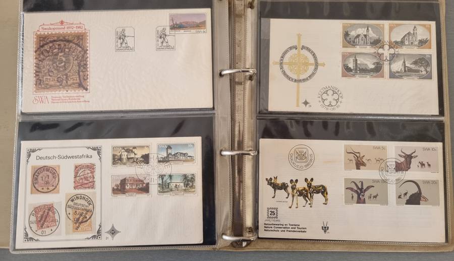 (X2) FDC ALBUMS 2ND HAND WITH SWA FDCs ETC. AS PER IMAGES. NB: PLEASE READ BELOW!!!