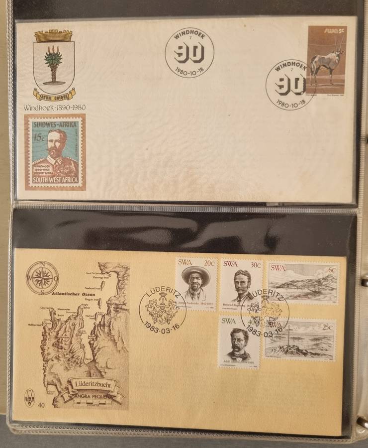 (X2) FDC ALBUMS 2ND HAND WITH SWA FDCs ETC. AS PER IMAGES. NB: PLEASE READ BELOW!!!