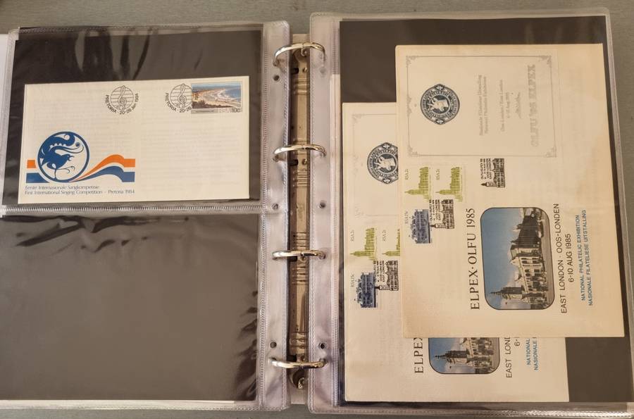 RING BINDER WITH MANY RSA SPECIAL COMMEMORATIVE COVERS ETC. AS PER IMAGES. NB: PLEASE READ!!