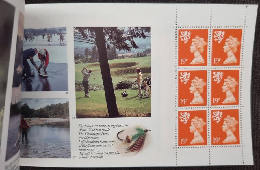 GB 1989 `THE SCOTS CONNECTION` PRESTIGE 5 POUND BOOKLET MINT. SGDX10. CV GBP 24.