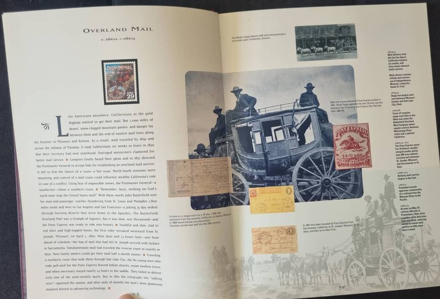 USA 1994 Legends of The West commemorative collection stamp book with (x2) setenant sheets - read