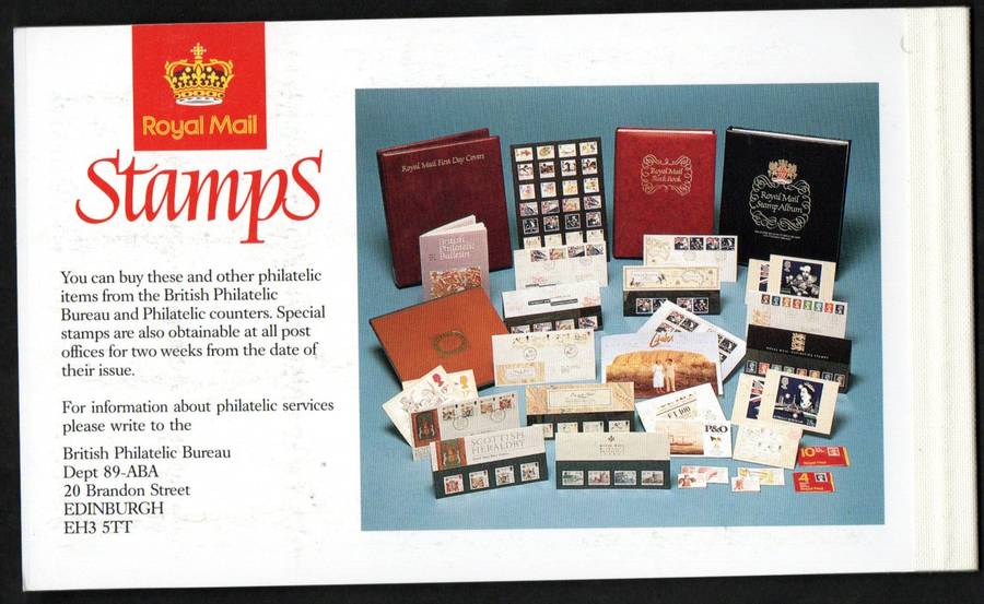 GB 1989 `THE SCOTS CONNECTION` PRESTIGE 5 POUND BOOKLET MINT. SGDX10. CV GBP 24.