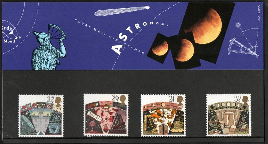 GB 1990 Astronomy Mint Presentation Pack No 212