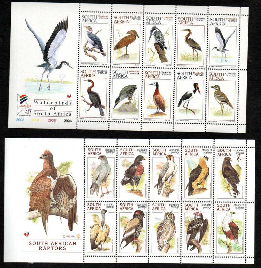 RSA SELECTION OF (X8) SHEETS/SHEETLETS. AS PER (X4) SCANS. TOTAL CV R1780.