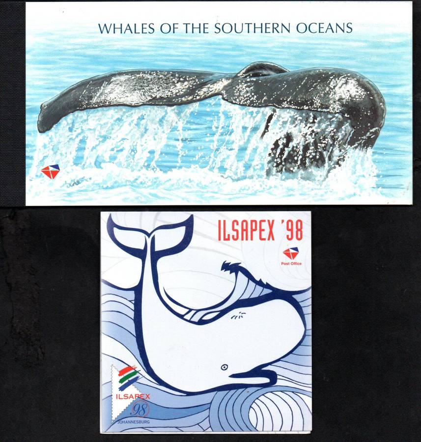 RSA 1999 WHALES MINT BOOKLET + 1998 ILSAPEX MINT BOOKLET. GOOD VALUE.