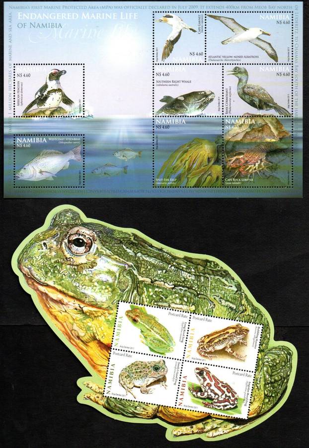 NAMIBIA 2010-13 SELECTION OF (X8) UMM MINI SHEETS. NICE THEMATICS ETC