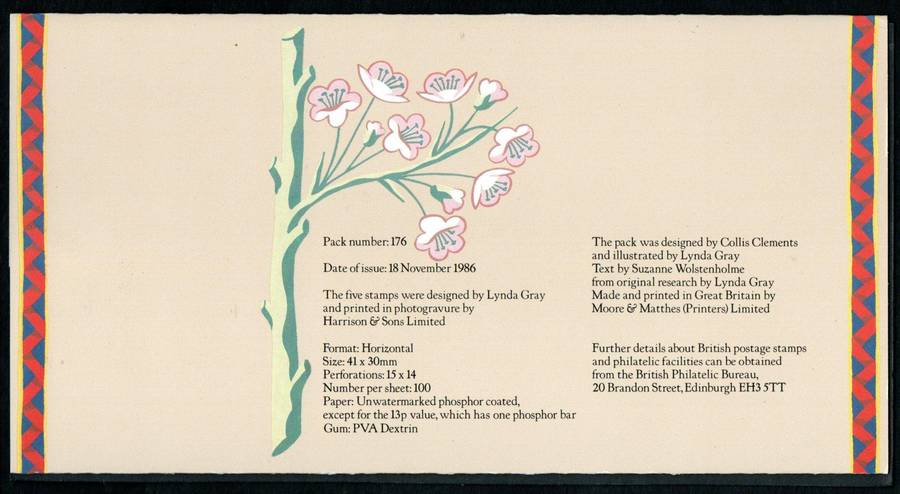 GB 1986 Christmas - folk customs mint presentation pack no 176.