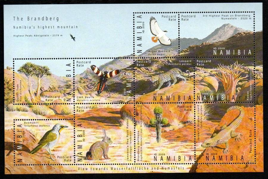 Namibia 2009 The Brandberg umm mini sheet  SACC662  CV R250