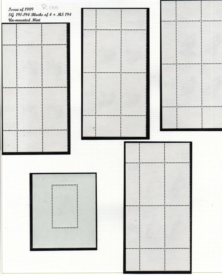 Venda 1987-1991 birds sets of controls + odd msheet umm  as per scans  total CV R980.