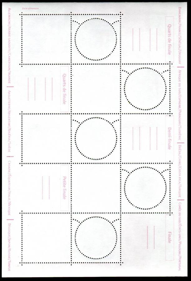 France 2002 FIFA World Cup Japan and South Korea umm sheet of (x10)  SG3821-22  CV GBP 17.
