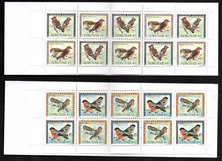 Faroe Islands selection of (x4) mint bird themed booklets - as per scans.