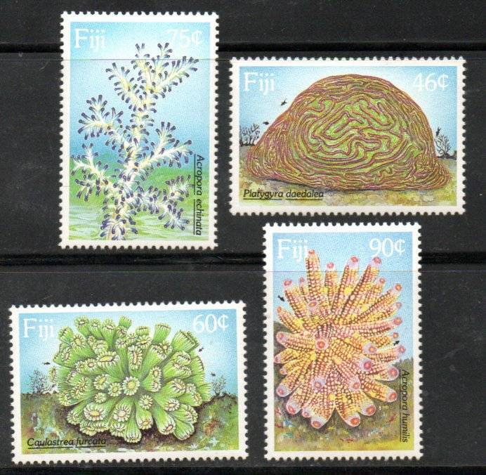 Fiji 1989 Corals umm set of (x4) singles  SG794-7  CV GBP7.5.