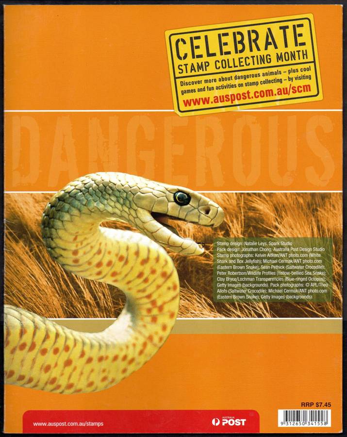 Australia 2006 Dangerous Australians pack with msheet, strips, special shark packaging - CV GBP 14+.