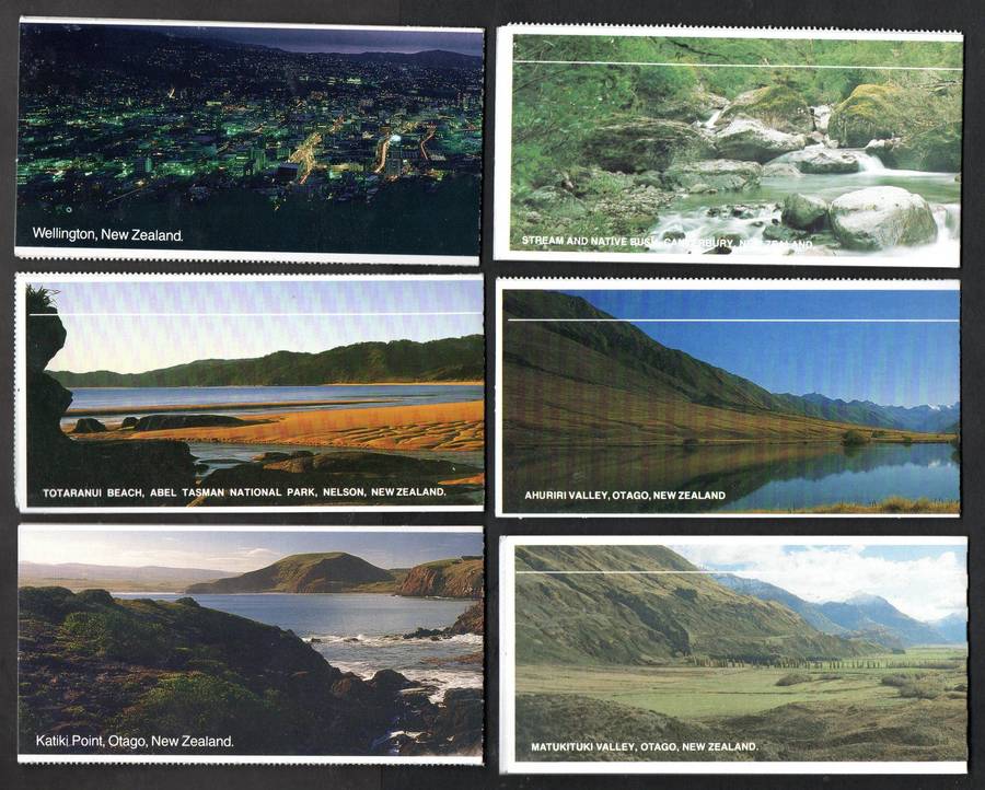 New Zealand selection of (x6) mint booklets (bird panes) - as per scans - good value.