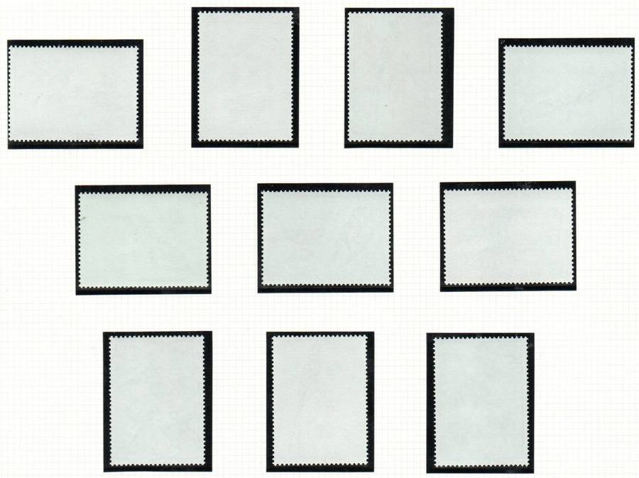 Rwanda 1983 nectar-sucking birds umm set of (x10)  SG1141/50 - CV GBP 15.5