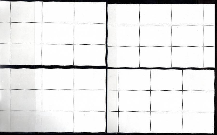 Mauritius 1986 Halleys Comet umm set of (x4) gutter control blks of (x6) - SG720/3. CV GBP 43.5.