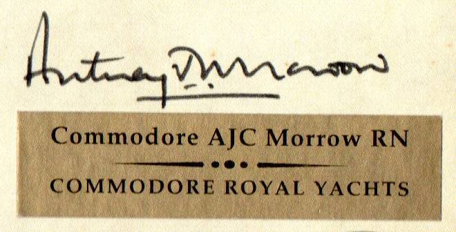 Jersey 1996 HM Queen's 70th Coin Cover - signed Commodore AJC Morrow RN  Commodore Royal Yachts.
