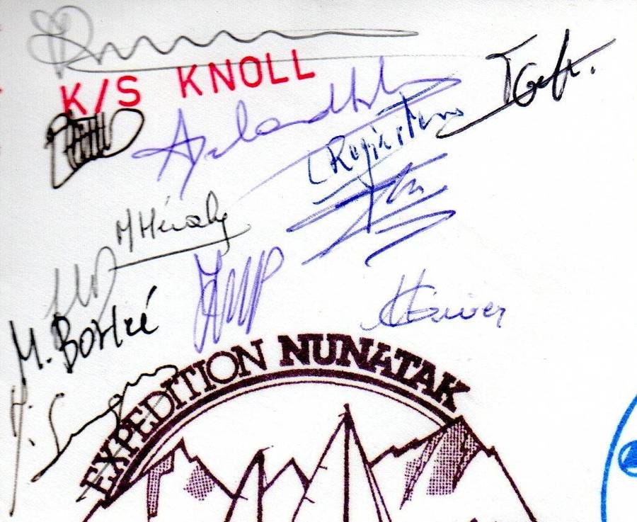Greenland selection of (x3) expedition covers - all signed - condition etc as per scans.