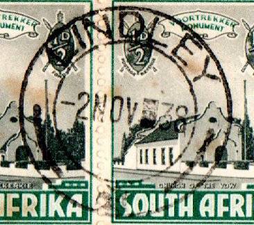 Union 1938 Voortrekker (Blood River) cover Lindley cancel 2 Nov 1938  1/351 - condition per scans.