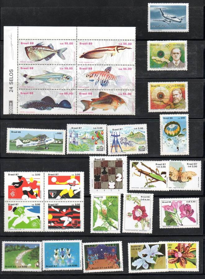 Brazil clearance of umm singles, blks, msheet etc - as per scans - nice lot.