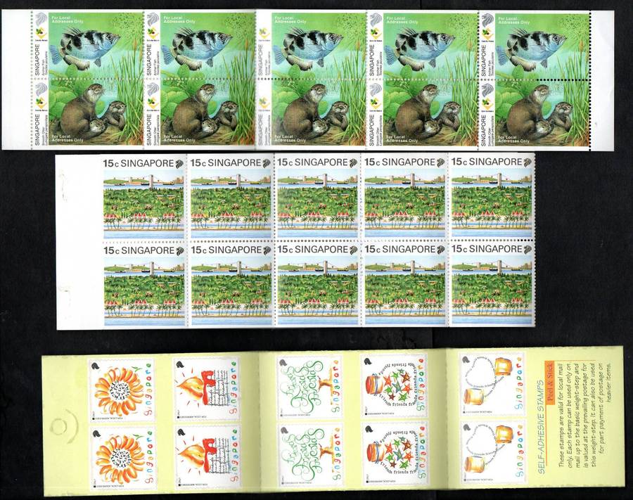 Singapore selection of (x7) mint/self-adhesive booklets  as per scans  good value - nice thematics