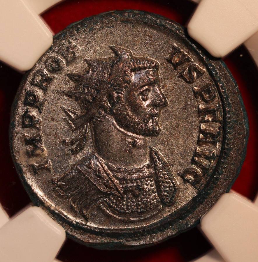 Probus (AD 276-282). BI antoninianus (4.15 gm) NGC MS 45, 55