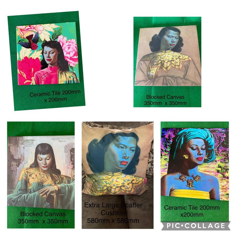 BUNDLE OF HOME DECOR  ITEMS WITH TRETCHIKOFF PRINTS